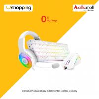 Redragon 3 In 1 RGB Gaming Combo Set - White (S129W) - On Installments - ISPK-0145