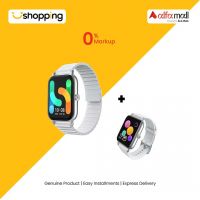Haylou RS4 Plus Smart Watch With Dual Straps (Magnetic + Silicone)-Silver - On Installments - ISPK-0156