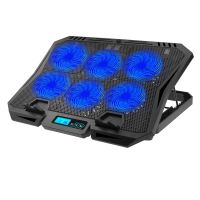 X6A Cooling Pad For 14-17 Inch Laptops 6 Fans Adjustable Stand LED Lights