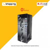 PEL Curved Glass Door Freezer-on-Top Refrigerator 11 Cu Ft Black (PRCGD-6350) - On Installments - ISPK-0148