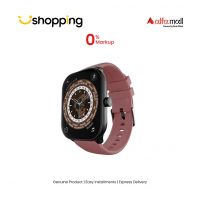 Ronin Smart Watch With Black Dial (R-06)-Maroon - On Installments - ISPK-0122
