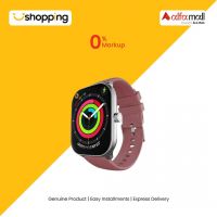 Ronin Smart Watch With Silver Dial (R-06)-Maroon - On Installments - ISPK-0122