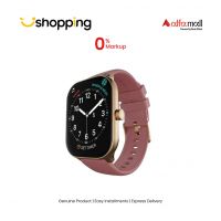 Ronin Smart Watch With Golden Dial (R-06)-Maroon - On Installments - ISPK-0122