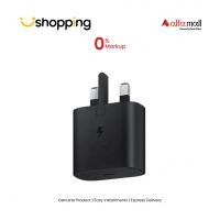 Samsung 25W 3 Pin Fast Charging Travel Adapter Black - On Installments - ISPK-0123