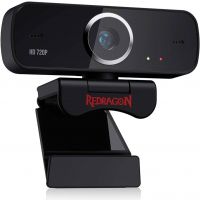 Redragon GW600 720P Webcam with Built-in Dual Microphone 360-Degree Rotation 