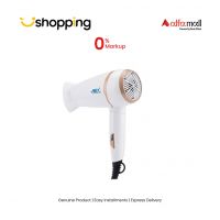 Anex Deluxe Hair Dryer (AG-7006)-White - On Installments - ISPK-0124