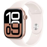 Apple Watch Series 10 GPS 46mm Rose Gold Aluminum Case with Sports Band (Brand New / Non Active / Sealed) - (Installment)