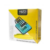 Vizo 10000mah Fast Power Bank With Four Wires (VPB16) - NON installments - ISPK-0179