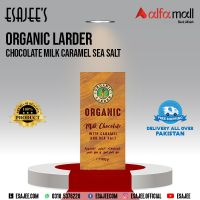 Organic Larder Chocolate Milk Caramel Sea Salt 100g l ESAJEE'S