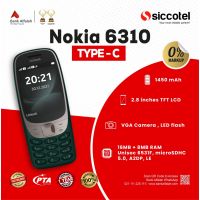 Nokia 6310 | 1 Year Warranty | PTA Approved | Monthly Installment By Siccotel Upto 12 Months	