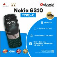 Nokia 6310 | 1 Year Warranty | PTA Approved | Non Installment By Siccotel