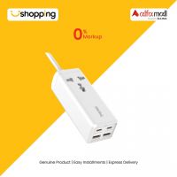 Faster 2 USB 2PD 65W Power Extension White (FUS-650) - On Installments - ISPK-0184