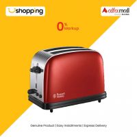 Russell Hobbs Colours Plus 2 Slice Toaster (RU-23334)-Red - On Installments - ISPK-0106