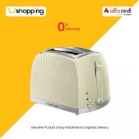 Russell Hobbs Honeycomb 2 Slice Toaster (RU-26060)-Cream - On Installments - ISPK-0106