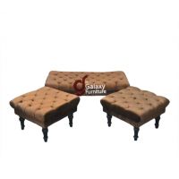 Galaxy 04 Seater Valvid Puffy Sets bench by Galaxy Furniture