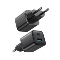 Joyroom 20W Dual Port Mini Fast Charger Black (L-QP207) - Non Installments - ISPK-0146