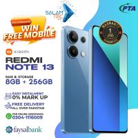 Xiaomi Redmi Note 13 8 GB 256 GB |  Monthly Installments (Upto12 Months) | Win FREE Smart Phone at SALAMTEC | 1 Year Brand Warranty & PTA Approved