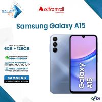 Samsung Galaxy A15 6GB RAM 128GB Storage On Easy Installments with 1 Year Brand Warranty & PTA Approved by SALAMTEC & BEST PRICES