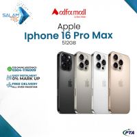 Iphone 16 Pro Max 512GB Storage On Easy Installments (Upto 12 Months) with 1 Year Brand Warranty & PTA Approved by SALAMTEC & BEST PRICES	