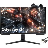 Samsung Odyssey G4 27" FHD IPS Gaming Monitor 240Hz 1ms HDR10 99% sRGB G-Sync Compatible (3 - Year Warranty) | LS27BG402EMXZN (Installment)