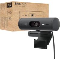 Logitech BRIO 505 1080p HDR Webcam Made For Business | Auto Light Correction, Auto-Framing | Graphite (Installment)