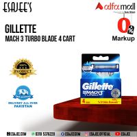 Gillette Mach 3 Turbo Blade 4 Cart l Available on Installments l ESAJEE'S