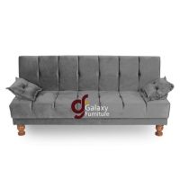 Galaxy Sofa Cum Bed Imported Velvet Fabric Armless Compact Living Spaces, Dorms, Guest Rooms, Apartments, Offices,