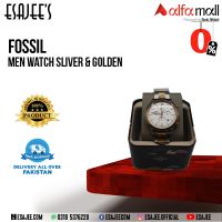 Fossil Men Watch Sliver & Golden N l Available on Installments l ESAJEE'S