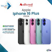 Iphone 16 Plus 256GB Storage On Easy Installments (Upto 12 Months) with 1 Year Brand Warranty & PTA Approved by SALAMTEC & BEST PRICES