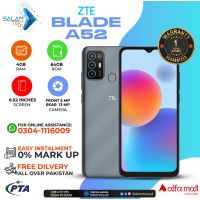 ZTE Blade A52 4gb 64gb on Easy installment with Official Warranty and Same Day Delivery In Karachi Only SALAMTEC BEST PRICES