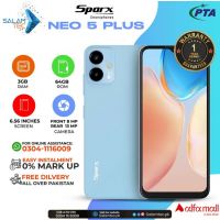 SparX Neo 5 Plus 3GB 64Gb On Easy Installments (12 Months) with 1 Year Brand Warranty & PTA Approved With Free Gift by SALAMTEC & BEST PRICES