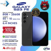 Samsung Galaxy S23FE 8gb 256gb On Easy Installments (Upto 12 Months) with 1 Year Brand Warranty & PTA Approved With Free Gift by SALAMTEC & BEST PRICES