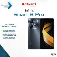 Infinix Smart 8 Pro 4GB RAM 128GB Storage On Easy Installments (Upto 12 Months) with 1 Year Brand Warranty & PTA Approved by SALAMTEC & BEST PRICES