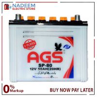 AGS Battery SP 80 50 AH 9 Plate WITHOUT ACID ON INSTALLMENT