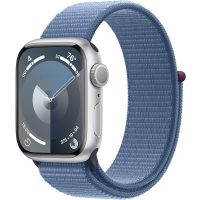 Apple Watch Series 9 41mm Smartwatch with Silver Aluminum Case with Blue Sport Loop With Free Delivery On Installment By Spark Technologies.