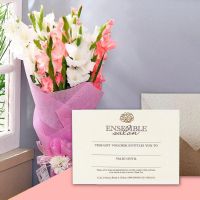 Blowdry & Nail Care  eGift Voucher Pink Pastel Bouquet Ensemble Salon by TCS Sentiments Express - Free delivery nationwide