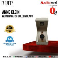 Anne Klein Women Watch Golden Black NO l Available on Installments l ESAJEE'S