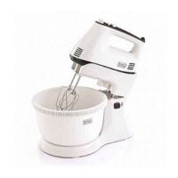 Black & Decker - Bowl & Hand Stand Mixer With Stainless Steel Beater and Dough Hooks - White - M700 (SNS)