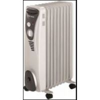 Black & Decker - Radiator Fan Forced Oil Radiator With Cord Storage Facility - White & Grey - OR09 (SNS)