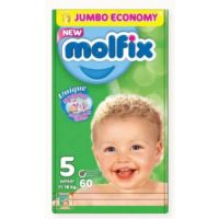 Molfix Diapers Jumbo Pack Junior (Pack of 60) - MJJ60 (SNS)