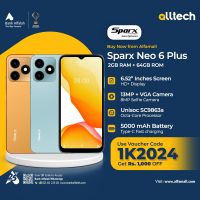 Sparx Neo 6 Plus 2GB-64GB | 1 Year Warranty | PTA Approved | Monthly Installments By ALLTECH Upto 12 Months