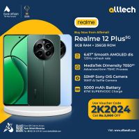 Realme 12 Plus 5G 8GB-256GB | 1 Year Warranty | PTA Approved | Monthly Installments By ALLTECH Upto 12 Months 