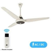SK Fans Ceiling Fan Super Deluxe (AC/DC) 56" Cream-Black With Free Delivery On Installment By Spark Technologies.