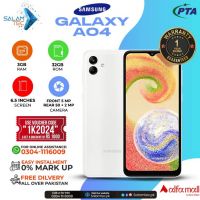 Samsung Galaxy A04 3gb,32gb On Easy Installments (12 Months) with 1 Year Brand Warranty & PTA Approved With Free Gift by SALAMTEC & BEST PRICES