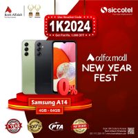 Samsung A14 4GB-64GB | 1 Year Warranty | PTA Approved | Monthly Installment By Siccotel Upto 12 Months