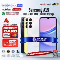 Samsung A15 | 6GB RAM | 128GB Storage | Installment | PTA Approved | 1 Year Warranty | The Original Bro Mobiles