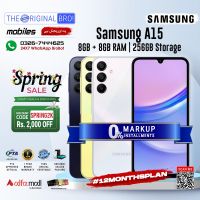 Samsung A15 | 8GB RAM | 256GB Storage | PTA Approved (Official) | 1 Year Warranty | Installments Upto 12 Months - The Original Bro Mobiles