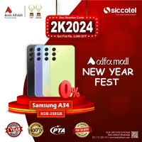 Samsung A34 8GB-256GB | 1 Year Warranty | PTA Approved | Monthly Installment By Siccotel Upto 12 Months