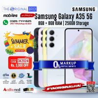 Samsung A35 5G 8GB RAM 256GB Storage | PTA Approved | 1 Year Warranty | Installments - The Original Bro