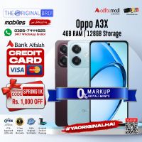 Oppo A3x | 4GB RAM | 128GB Storage | Installment | PTA Approved | 1 Year Warranty | The Original Bro Mobiles